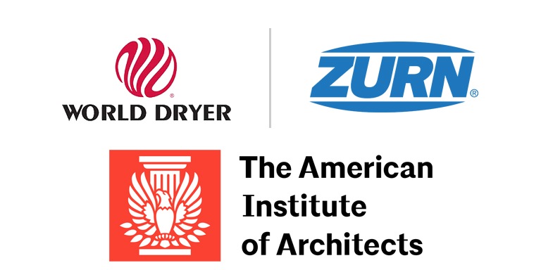 World Dryer + Zurn + AIA Logos